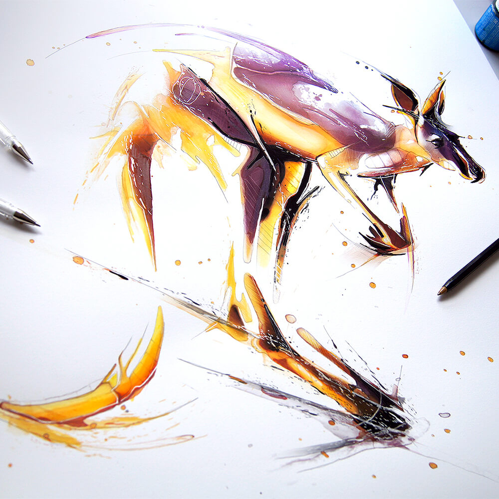 Kangaroo Canvas Print