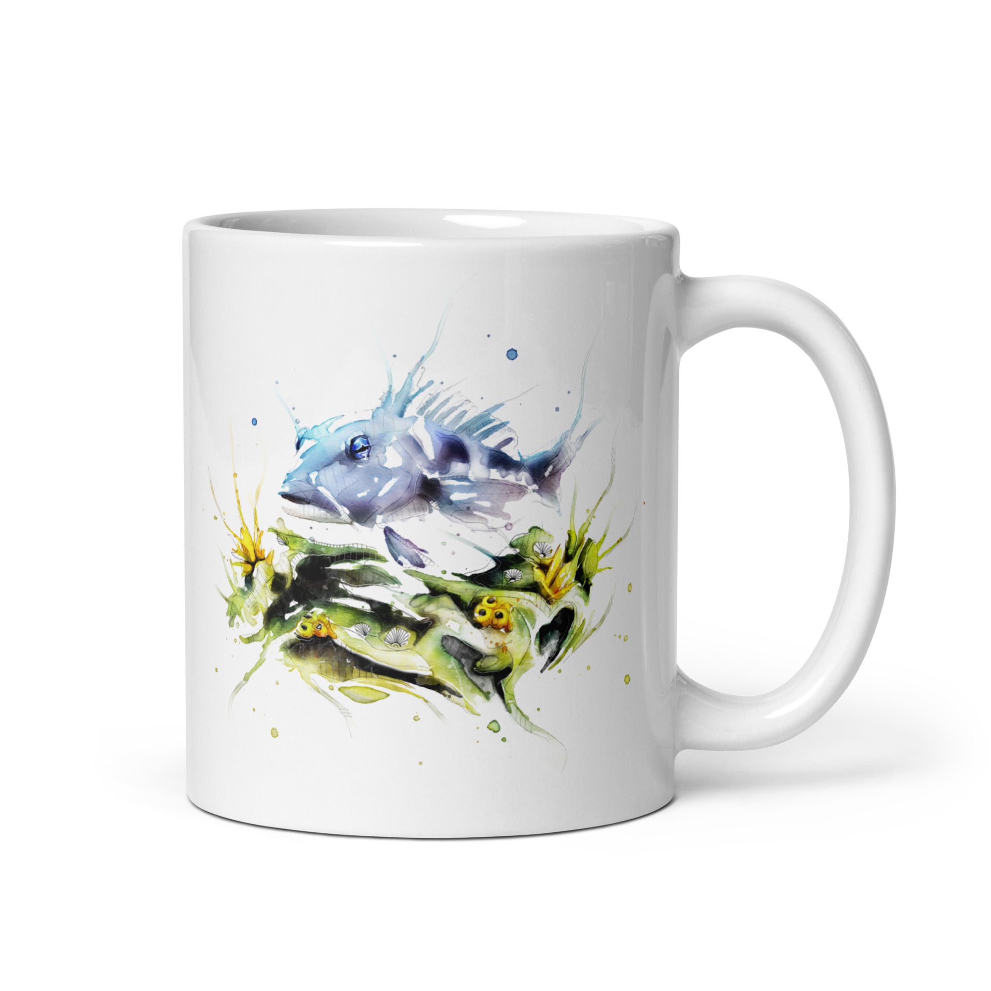 Blue Cod Glossy Mug