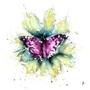 Purple Butterfly Canvas Print