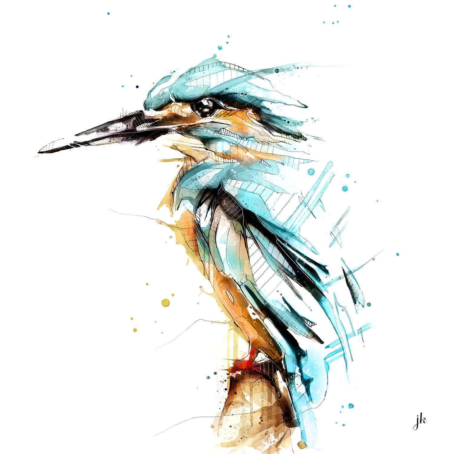 River Kingfisher Canvas Print