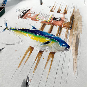 Yellow Fin Tuna Canvas Print